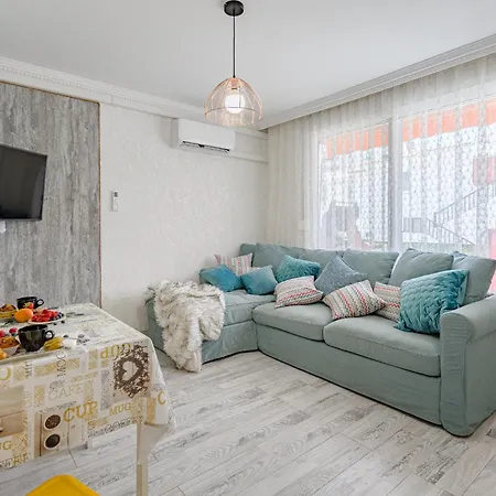 1 минута до пляжа, кондиционер, барбекю, Wi-fi Apartment *